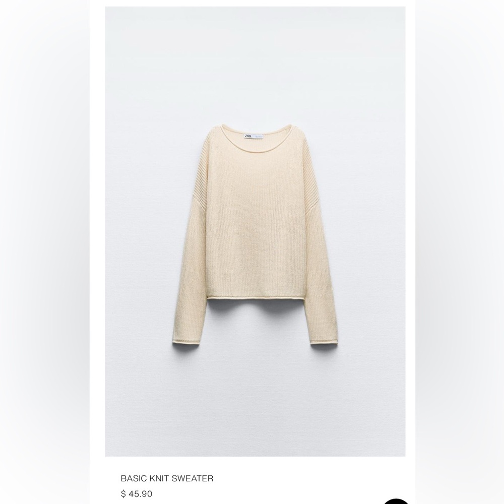 Zara Cream Sweater